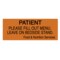 Nevs Patient / Please Fill Out Menu Label 7/8 x 1-5/8" DFW-0008 & DFW--0006 - alternate 1